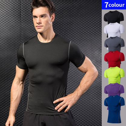 Men's Quick Dry Compression Sport T-Shirt Running Fitness Top