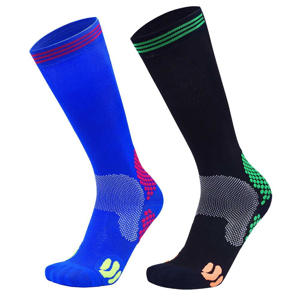 Men & Women Compression Socks Profession Breathable10-15mmHg Marathon Socks Outdoor Anti Fatigue Sport Cycling Running Sock