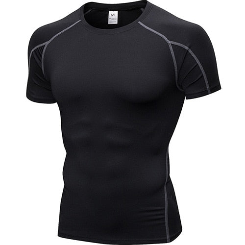 Men's Quick Dry Compression Sport T-Shirt Running Fitness Top