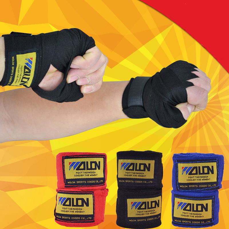 Aolikes 2pcs/roll Width 5cm Length 2.5M Cotton Sports Strap Boxing Bandage Sanda Muay Thai MMA Taekwondo Hand Gloves Wraps Boxeo