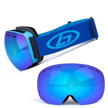 Skibriller Dobbellags UV Anti-dugg Stor skimaske Briller Ski Snø Snowboardbriller Herre Dame Skibriller