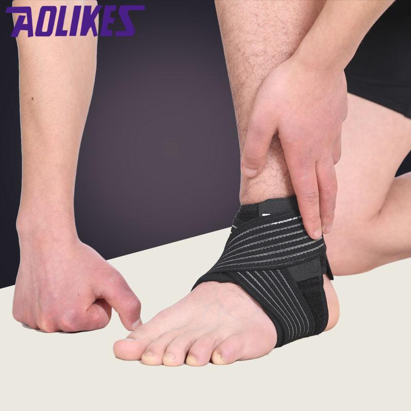 Aolikes 1PCS Ankle Protector Sports Ankle Support Elastic Ankle Brace Guard Foot Support Sports Gear Gym