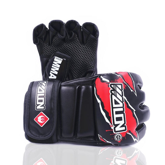 MMA Gloves, Maui Thai, Kick-Boxing Gloves Breathable PU Material Sparring Grappling Fighting Punch Gloves