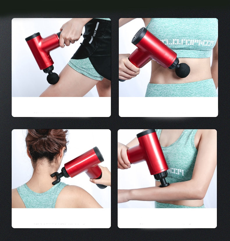 Professional Deep Tissue Muscle Massager Gun Body Massage Gun Fascial Gun Reduce Muscle Tension Relief Device