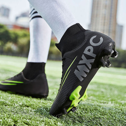 Men's High Top Ankle Slip Cover Football Boots