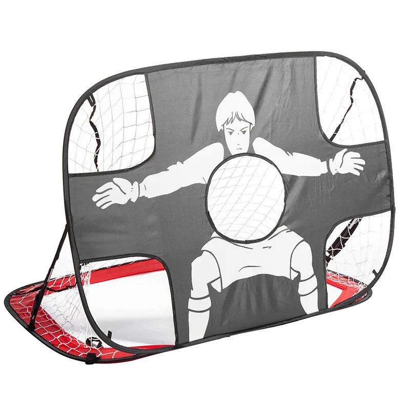 Portable Folding Football Goal Training Mini Target Net Indoor/Outdoor Training