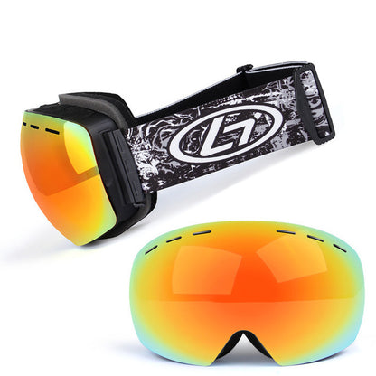 Skibriller Dobbellags UV Anti-dugg Stor skimaske Briller Ski Snø Snowboardbriller Herre Dame Skibriller