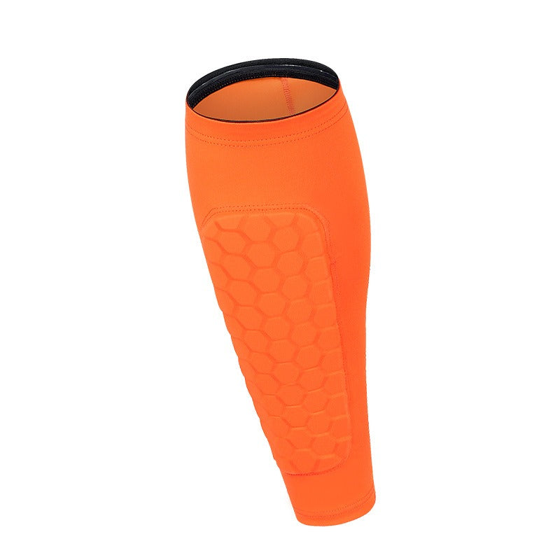 Sports Calf Protection Honeycomb Anti-Collision Leg Protector Guards, Football/Basketball