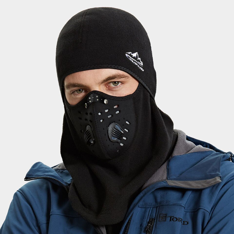 Winter Cycling Mask Thermal Keep Warm Windproof Half Face Sport Mask Balaclava Skiing Running Snownboard Hat Headwear