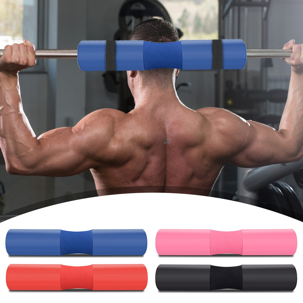 Fitness Weightlifting Squat Foam Neck Guard Barbell Sleeve Sports Dumbbell Bar Shoulder Back Protective Pad with Strap for Gym