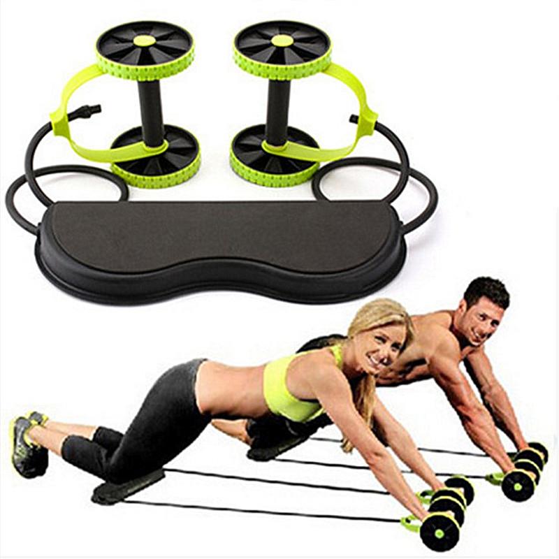 Gym Roller Muscle Exercise Fitness Equipment Double Wheel Abdominal Power Wheel Ab Roller Gym Roller Trainer Training