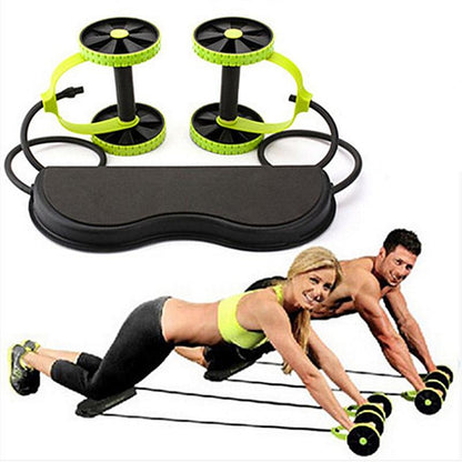 Gym Roller Muscle Exercise Fitness Equipment Double Wheel Abdominal Power Wheel Ab Roller Gym Roller Trainer Training