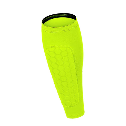 Sports Calf Protection Honeycomb Anti-Collision Leg Protector Guards, Football/Basketball