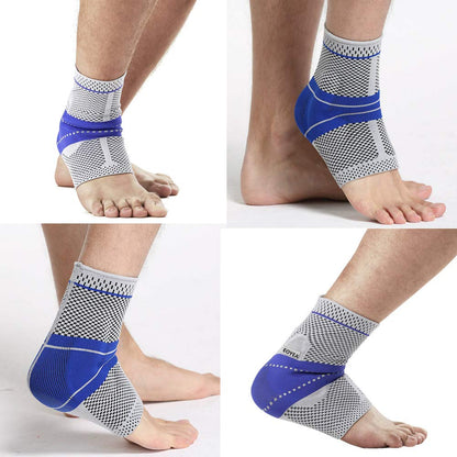 Elastic Silicone Ankle Support Fitness Compression Ankle Protector Basketball Football Tennis Silica Gel Pad Ankle Brace