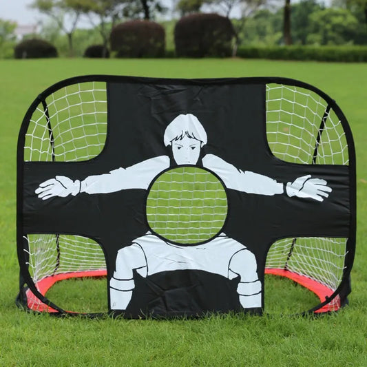 Portable Folding Football Goal Training Mini Target Net Indoor/Outdoor Training