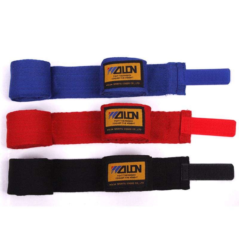 Aolikes 2pcs/roll Width 5cm Length 2.5M Cotton Sports Strap Boxing Bandage Sanda Muay Thai MMA Taekwondo Hand Gloves Wraps Boxeo