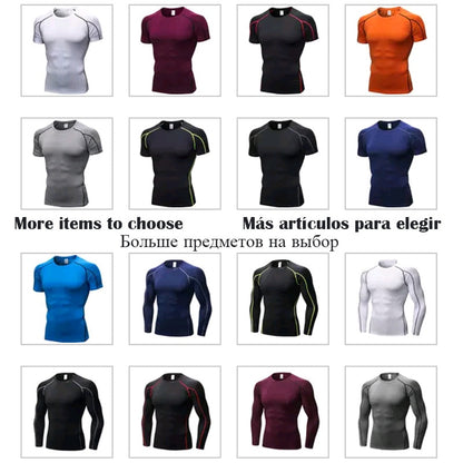 Men's Quick Dry Compression Sport T-Shirt Running Fitness Top