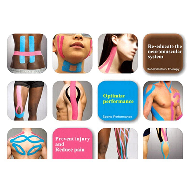 Kinesiology Tape Athletic Tape Therapy Sport Recovery Tape Strapping Gym Fitness Tennis Running Knee Muscle Protector Scissor