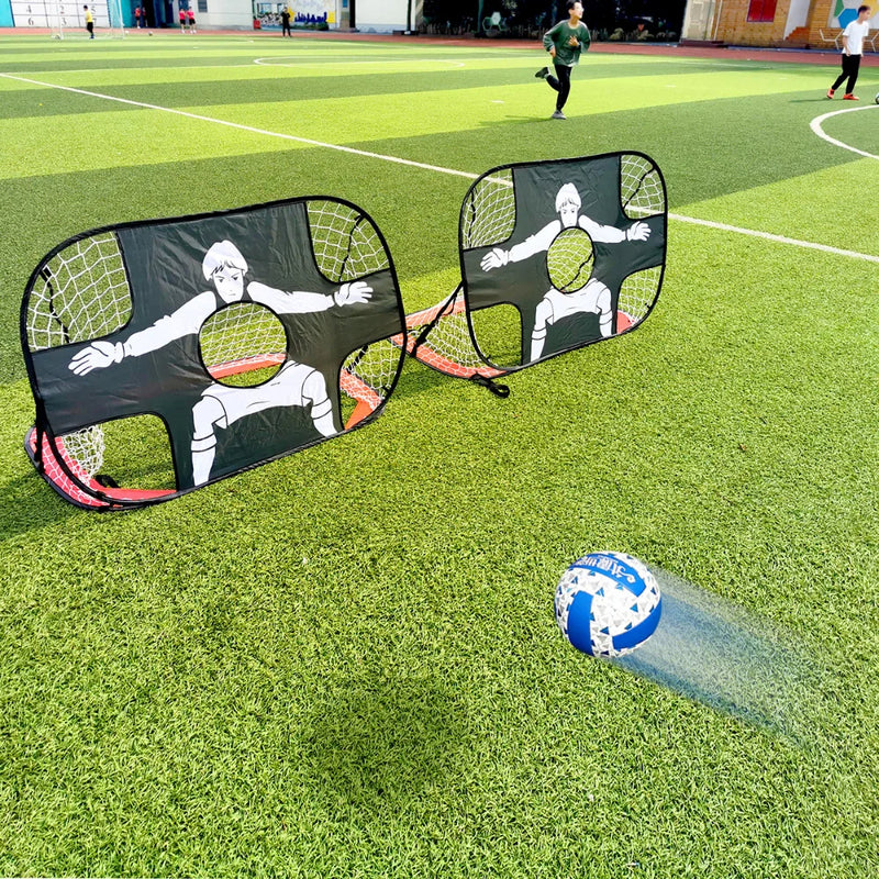 Portable Folding Football Goal Training Mini Target Net Indoor/Outdoor Training