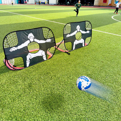 Portable Folding Football Goal Training Mini Target Net Indoor/Outdoor Training