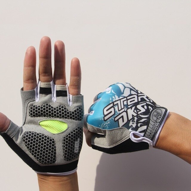 Sports 3D Gel Padded Anti-Slip Gym Fingerless Gloves